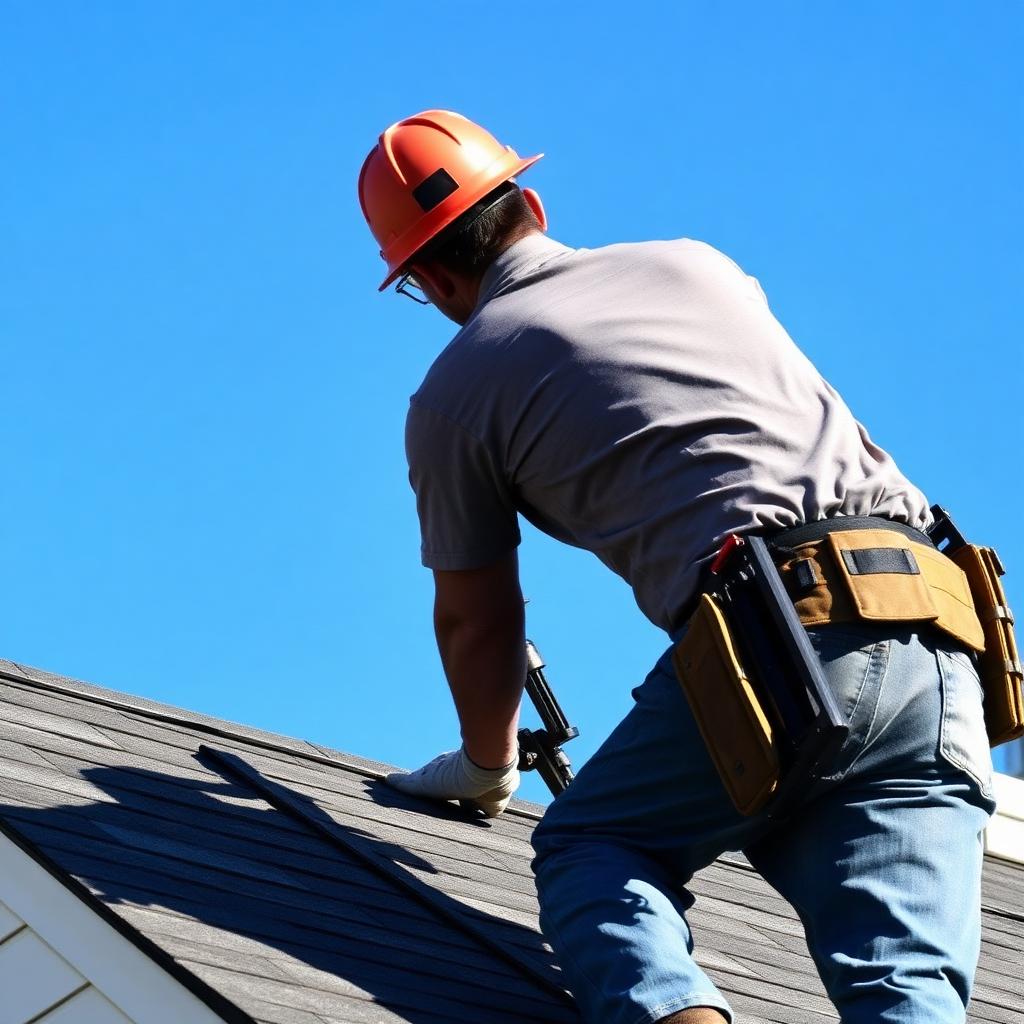 Roofing jobsite example